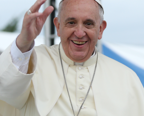 Pope Francis smiling