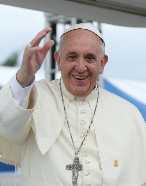 Pope Francis smiling