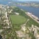 Aerial view Plains of Abraham